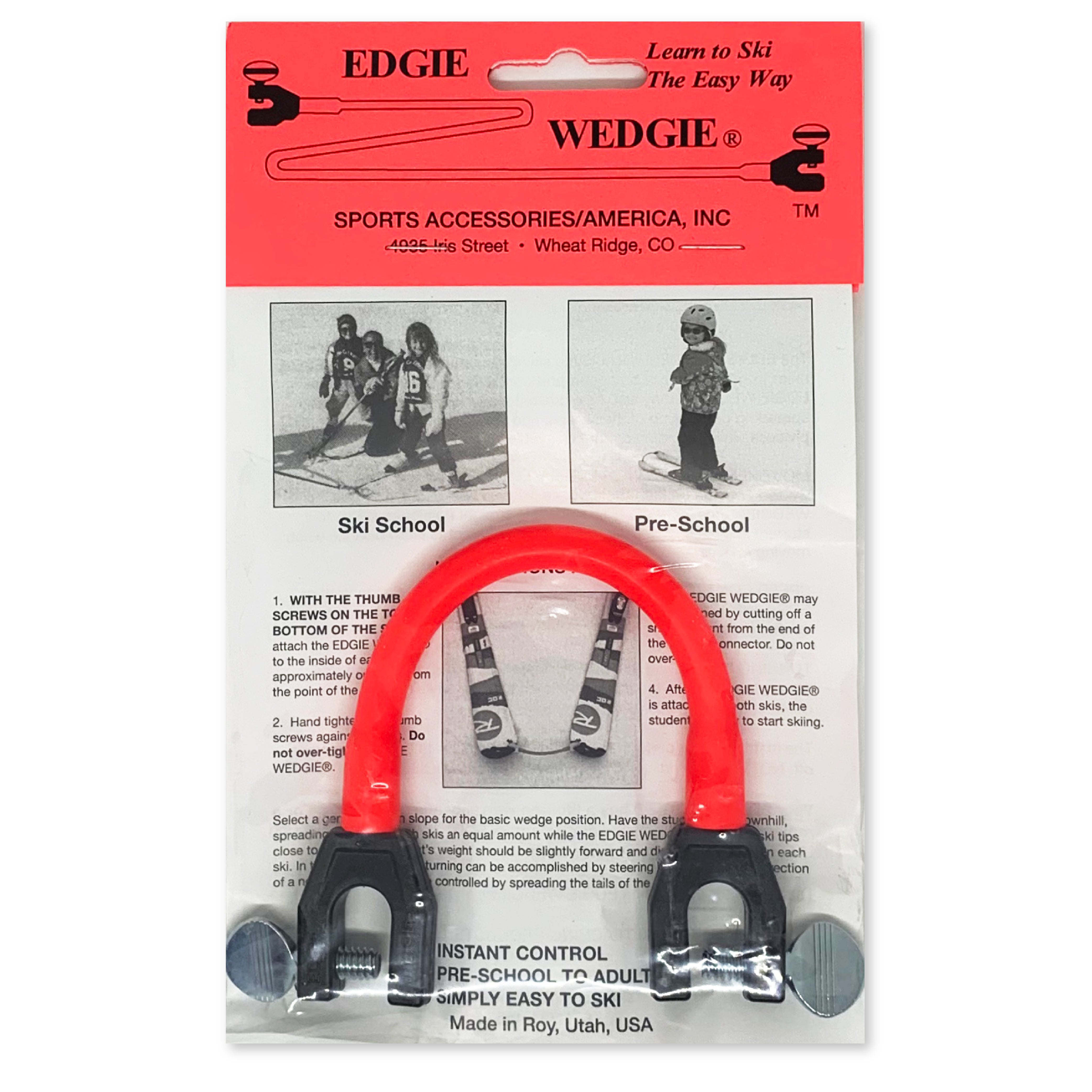 Edgie Wedgie® - The Original Ski Tip Connector (Red), Skis -  Canada
